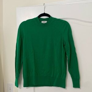 COS Green Crewneck Sweater XS